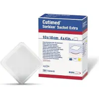 Cutimed Sorbion Sachet Extra Wundaufl.5x5 cm 5 St Pflaster