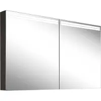 Schneider ARANGA TW Lichtspiegelschrank, 2 Türen, 1295x120x700mm, Lichtbänder oben, 160.530.02.44