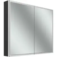 Schneider GLOW D2W Spiegelschrank, 2 Türen 45/45cm, 913x136x736mm, rundum Beleuchtung, Dim2Warm, 218.090.02.44