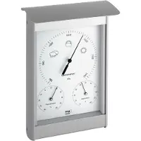 TFA 20-2045, Silber, Außen-Barometer, Außen-Hygrometer, Außen-Thermometer, 146 mm, 70 mm, 216 mm, 461 g