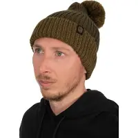 FOX International Merino Heavy Knit Bobble Mütze Grün Mann Grün One Size