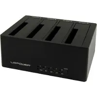 LC-Power LC-DOCK-U3-4B, HDD, SSD, SATA, 2.5,3.5", USB 3.2 Gen 1 (3.1 Gen 1) Type-A, 5 Gbit/s, Schwarz