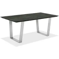 Niehoff Noah Tisch Edelstahl Trapezkufe/HPL