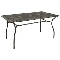 Degamo Gartentisch CLASSIC 90x150cm, Streckmetall anthrazit
