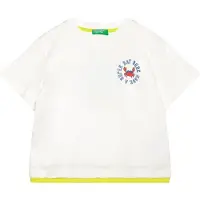 United Colors of Benetton T-Shirt 3SLUG10JF Écru Regular Fit