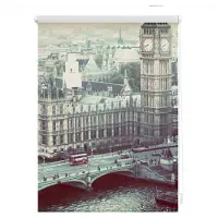 Lichtblick Rollo Klemmfix, ohne Bohren, Verdunkelung, London Westminster - Grau Lichtblick Sonnenschutzsysteme Grau
