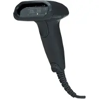 Manhattan Long Range CCD Handheld Barcode Scanner, USB, 500mm Scan Depth, Cable 1.5m, Max Ambient Light 10,000 lux (sunlight), Black, Three Year Warranty, Box - Barcode-Scanner