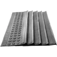 Jet-Line Stufenmatte Melina aus Gummi Wetterfest Rutschhemmend 25 x 75 cm 5er-Set