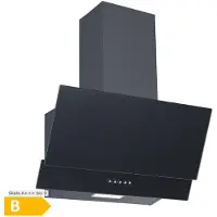 PKM Kopffreihaube KH9039H Schwarz Glas Abluft/Umluft 60cm