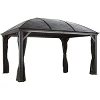 Sojag Moreno1014 Pavillon mit festem Dach mit Moskitonetz 3x4 m
