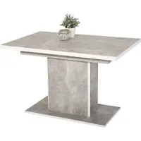 Hela Säulentisch Alice ausziehbar Nachbildung Betonoptik, 120-160x80x76cm