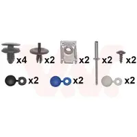 VAN WEZEL Montagesatz Stoßfänger Montagesatz 4040793 Hinten passend für PEUGEOT 307 (3A/C)