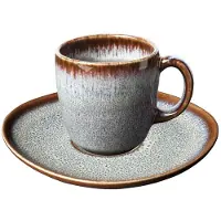 Like. by Villeroy & Boch Lave Kaffeetasse mit Untertasse