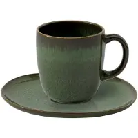 Like. by Villeroy & Boch Lave Kaffeetasse mit Untertasse
