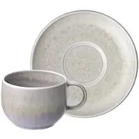 Like. by Villeroy & Boch Tasse "Espressotasse mit Untertasse Perlemor Sand 60 ml beige"