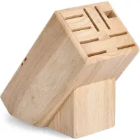 Zeller Messerblock, Gummibaum 12,5x22x25