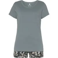 Vivance DREAMS Shorty in grau-blau gemustert | Gr.: 40-42