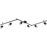 Globo Lighting Strahler Metall schwarz matt, 6x GU10