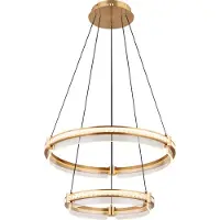 Globo Lighting Hängeleuchte Metall goldfarben, LED