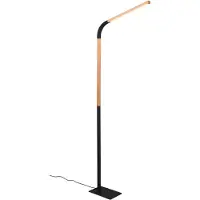 TRIO LED Stehleuchte mit Flexarm Schwarz, 169cm