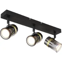 Globo Lighting Strahler Metall schwarz matt, 3x GU10