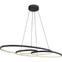 Globo Lighting Hängeleuchte Metall schwarz matt, LED