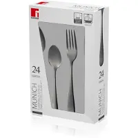 Bergner 24-tlg. Edelstahl Besteckset "Munich" Besteck-Set BG-5245