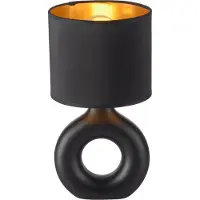 JUST LIGHT Tischlampe Carara Schwarz