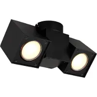 Globo Lighting Strahler Metall schwarz matt, 2x GU10