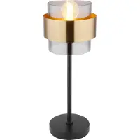Globo Lighting Tischleuchte Metall schwarz matt, 1x E27