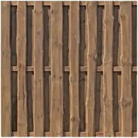 Delta Zaun Woodtex Sichtschutzzaun Natura Kiefer Braun Kesseldruckimprägniert