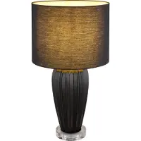 Globo Lighting Tischleuchte Keramik schwarz, 1x E27