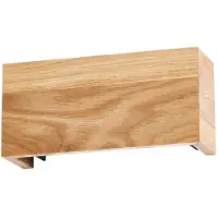 FISCHER&HONSEL GMBH Wandlampe Shine-Wood, Holz hell, für Wohn- / Esszimmer, Holz, Wandleuchte, Wandlampe Innen