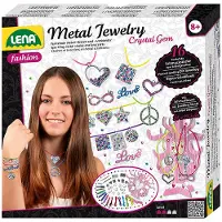 Lena Metal Jewelry Crystal Gem, Schmuck-Bastelset für Kinder, 8 Jahr(e), Mehrfarbig