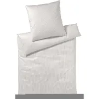 Elegante Mako-Satin Hamburger Streifen 2460 - Farbe: Natur - 70, 80/80 135/200 cm