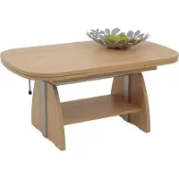 Hela Couchtisch "Fabian", braun (buche), B:108cm H:53cm T:68cm, Tische, Couchtisch, mit Funktion, ausziehbar und höhenverstellbar