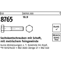 Reyher Sechskantschraube ISO 8765 m.Schaft M 16 x1,5 x 55 10.9
