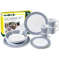 Brunner 0830160N.C6T, Blau, Weiß, Melamin, 4 Person(en), 4 Becken, 4 Stück(e), 300 ml