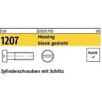 F. REYHER Nchfg. GmbH & Co. KG Zylinderschraube ISO 1207 m.Schlitz M 1 x 2 Messing blank gedreht