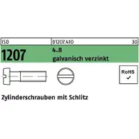 F. REYHER Nchfg. GmbH & Co. KG Zylinderschraube ISO 1207 m.Schlitz M 2,5 x 5 4.8 galvanisch verzinkt