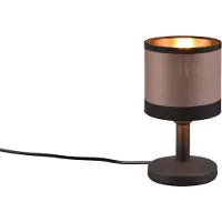 RL Reality Leuchten Tischleuchte DAVOS, Taupe Gold, 22cm hoch, 12cm breit, mit Touchfunktion
