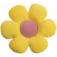 Magma Heimtex Dekokissen Minnie Blumenform Ø 50 cm Gelb