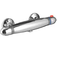 Schutte Brausethermostat "Supra" mit Thermostat, Mischbatterie Dusche, Duschthermostat in Chrom