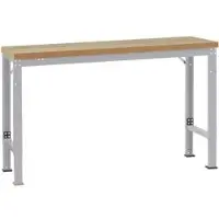 Manuflex Werkbank Profi Spezial, Tischplatte Kunststoff, 2000 x 700 mm, alusilber