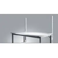 Manuflex Aufbauportal, niedrig, Ansatztisch SPEZIAL Arbeitstisch/Werkbank UNIVERSAL/PROFI, wasserblau
