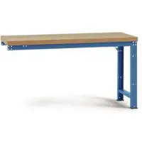 Manuflex Anbauwerkbank Profi Standard, Tischplatte Multiplex, 1250 x 700 mm, brillantblau