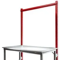 Manuflex Aufbauportal, Grundtisch SPEZIAL Arbeitstisch-/Werkbanksystem UNIVERSAL/PROFI, 1500 mm, rubinrot