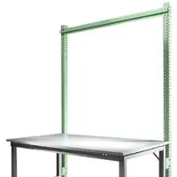 Manuflex Aufbauportal, Grundtisch SPEZIAL Arbeitstisch-/Werkbanksystem UNIVERSAL/PROFI, 1500 mm, resedagrün