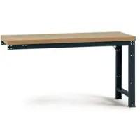 Manuflex Anbauwerkbank Profi Standard, Tischplatte Multiplex, 1500 x 700 mm, anthrazit