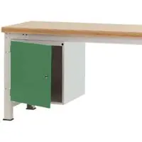 Manuflex Gehäuse-Unterbau, für Werkbank Profi Tiefe 700 mm, resedagrün